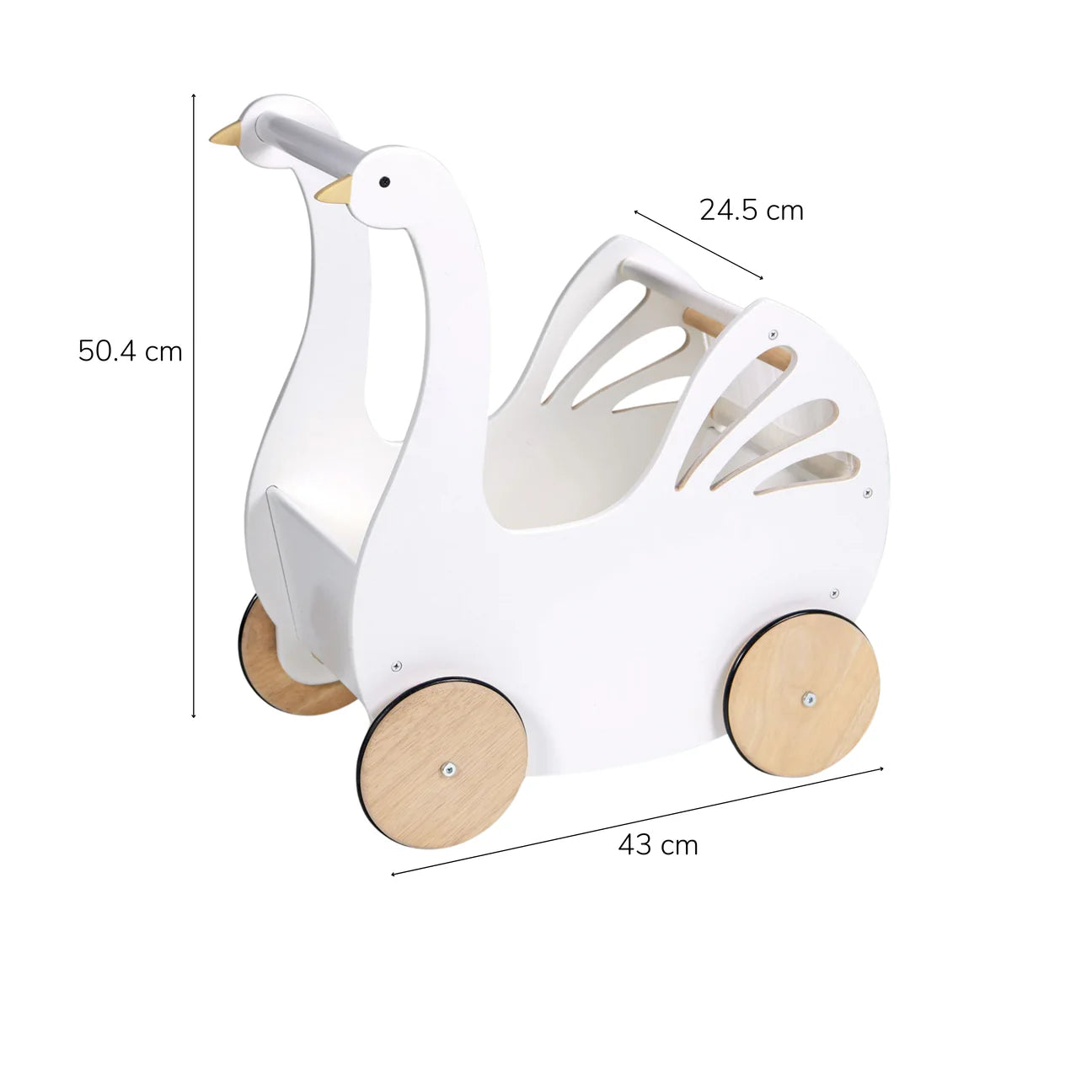 Carriola para muñecas dulce cisne