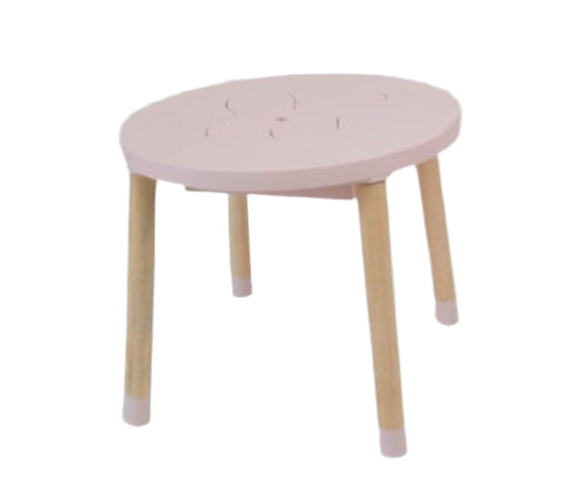 Mesa de mariposa con dos sillas de madera