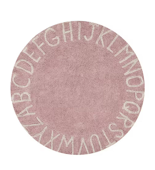 Tapete de letras rosa