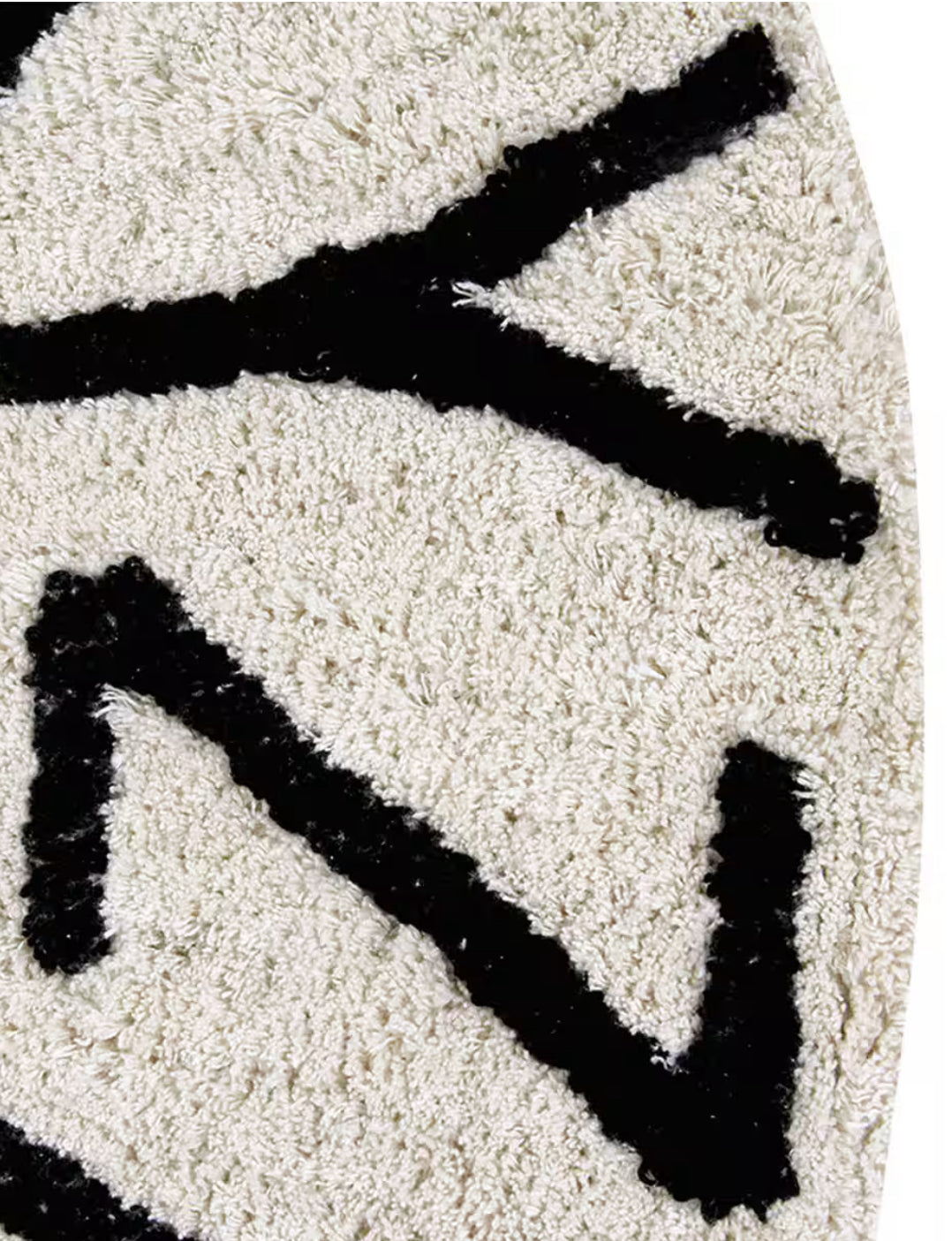 Tapete de letras blanco
