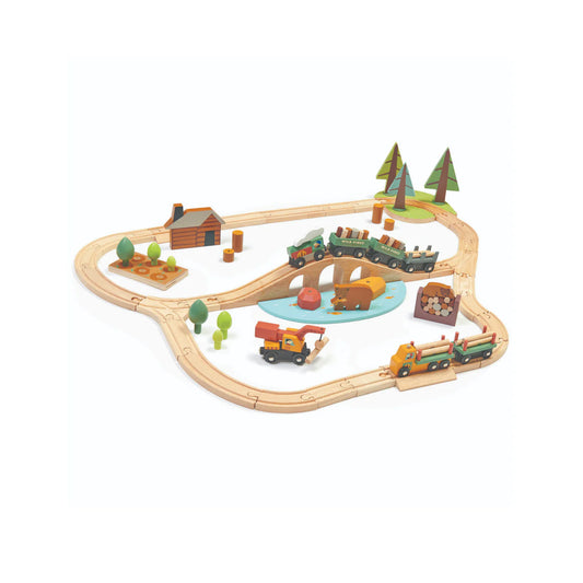 Pista de tren forestal